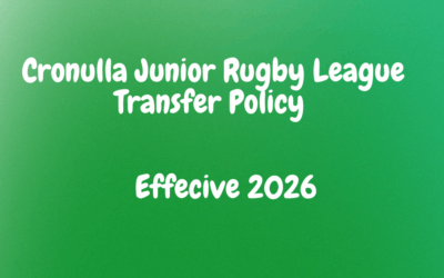 Cronulla Junior Rugby League – 2026 Transfer Policy